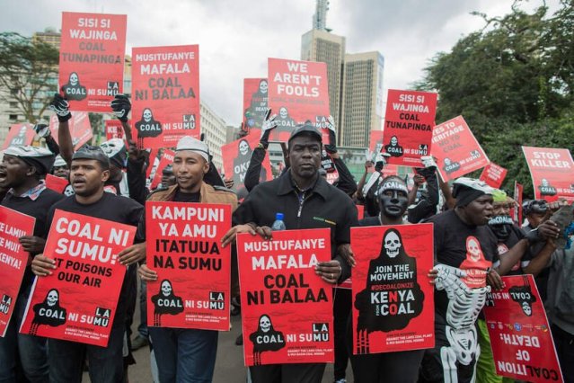 Coal Nairobi protest_350