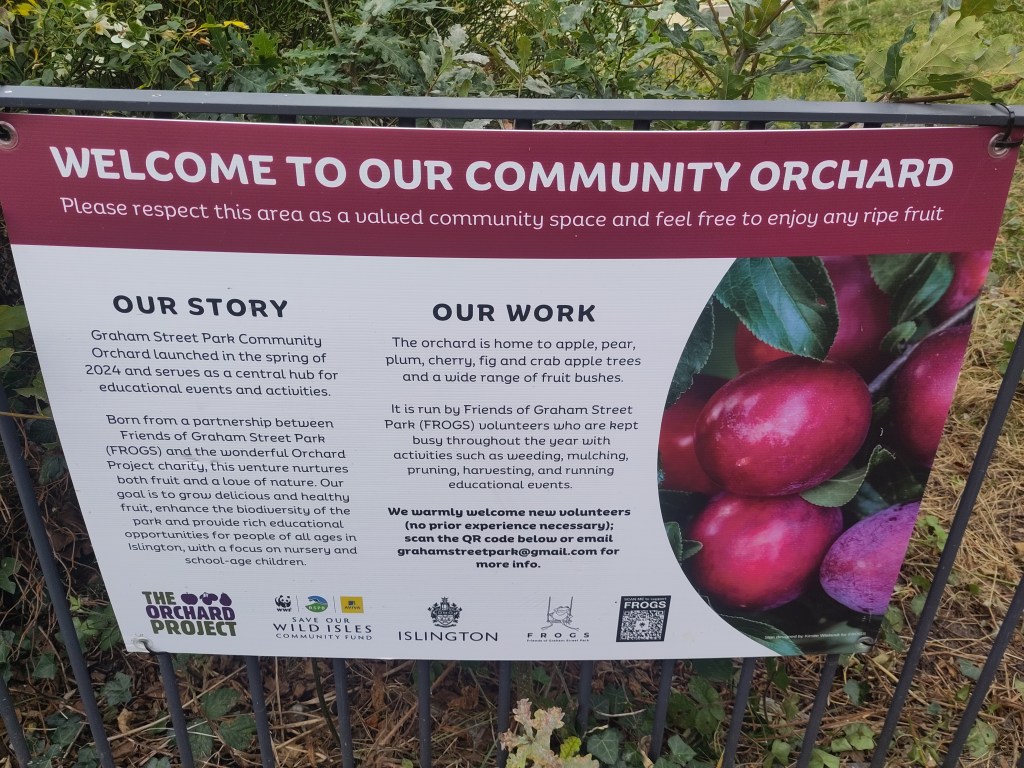 Signs provide a vital educational element to the project.