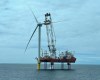 An offshore wind turbine is being installed at the Revolution Wind offshore wind farm, off the coast of New England.