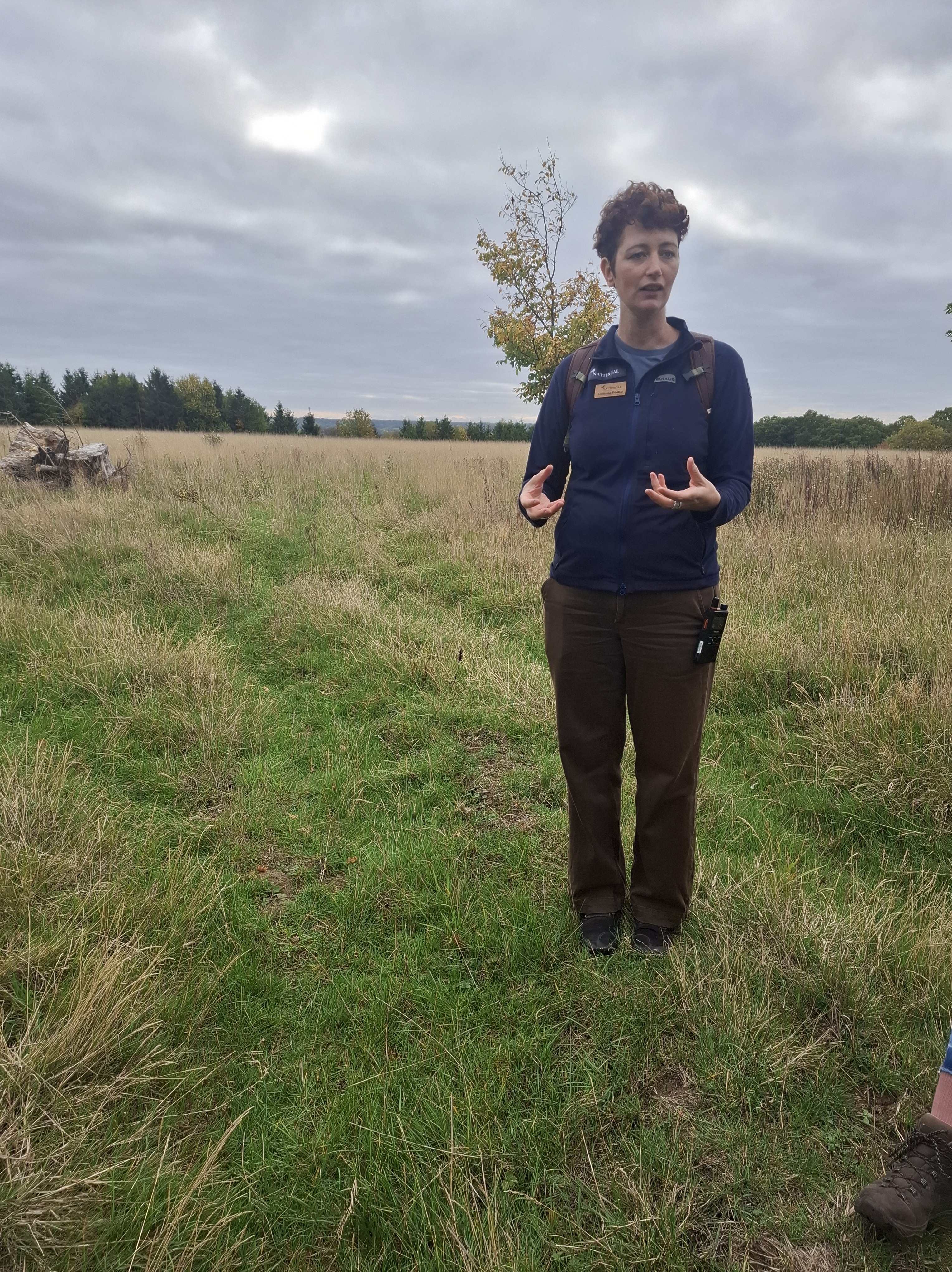 Lorienne Whittle during a guided tour of Harold's Park Wildland.