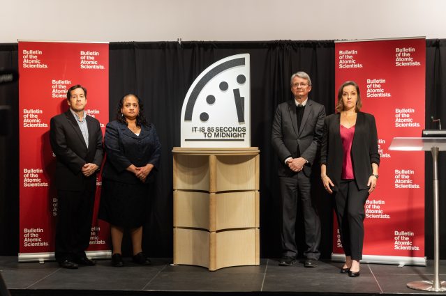 The Bulletin Board of the Atomic Scientists unveils the 2026 Doomsday Clock.