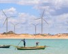 Wind turbines in Ceará, north-eastern Brazil.