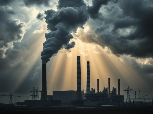 AI-generated visualisation of a carbon fine.