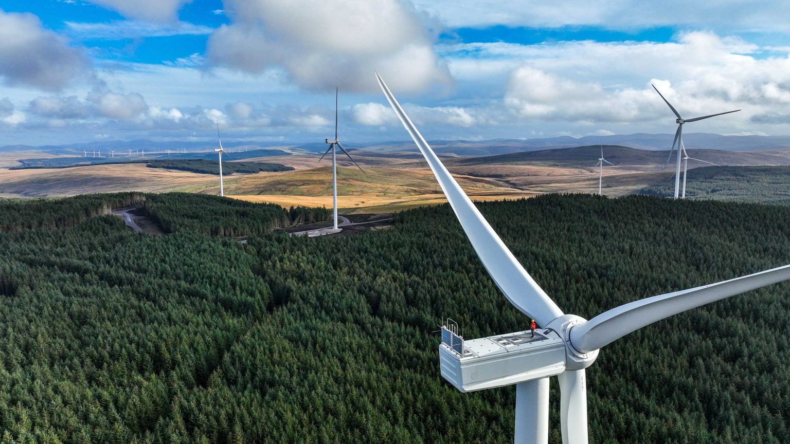 A Perigus Energy onshore wind farm in Scotland.
