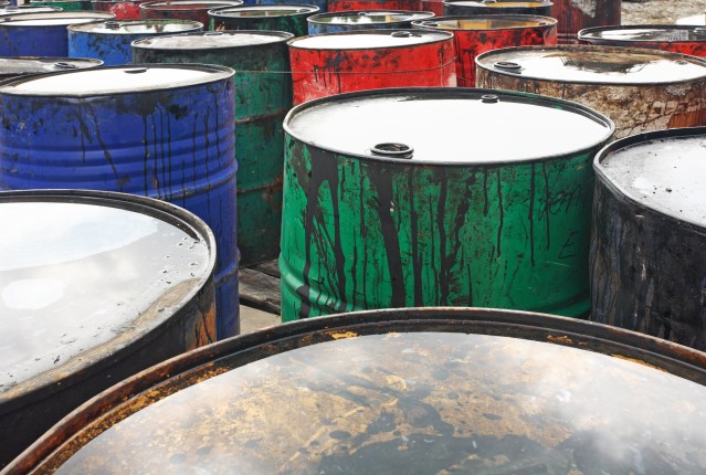 Barrels of oil.