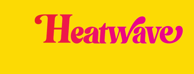 Graphic displaying the title of the book, Heatwave.