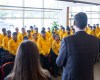 The Premier of BC David Eby welcomes firefighters from Mexico on the 6th of August 2026.